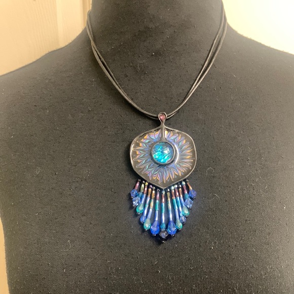 Chico's Jewelry - NWT Chico’s Black and Blue Necklace, 21”